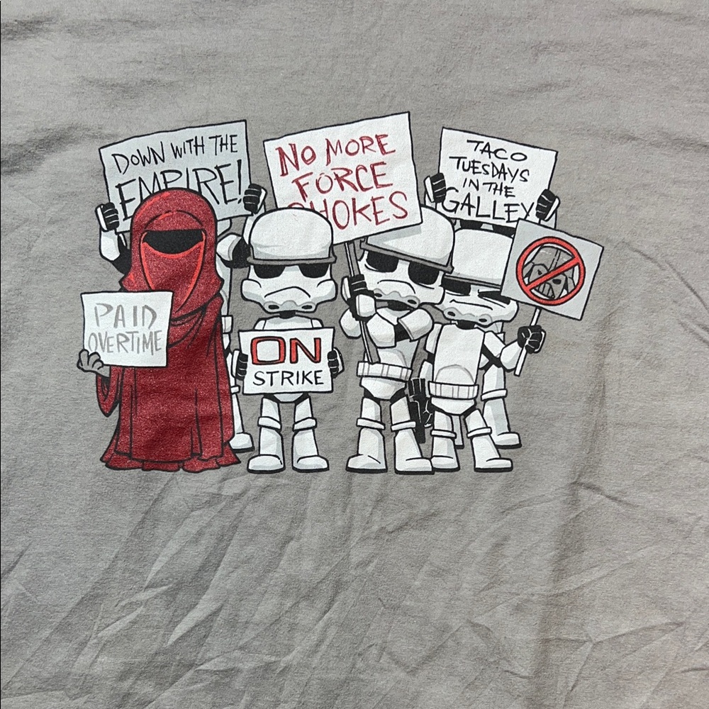 Star Wars Gray Graphic T-Shirt with Stormtrooper Print